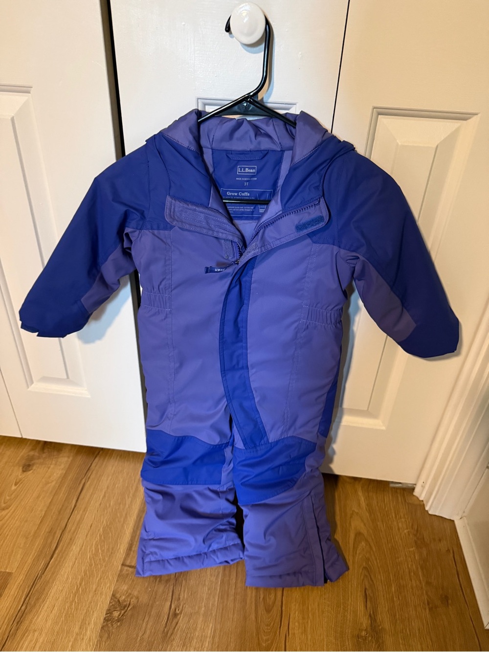 3T LLBean toddler purple snowsuit